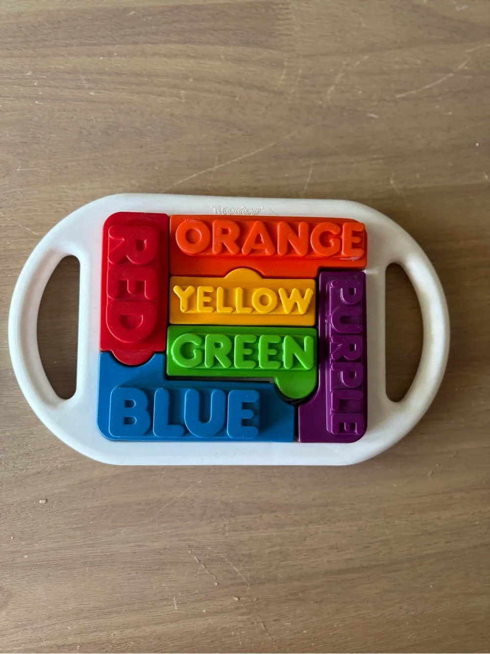 Tupperware Tuppertoys Vintage 1989 What’s Inside Color Puzzle Kids Toy Plastic
